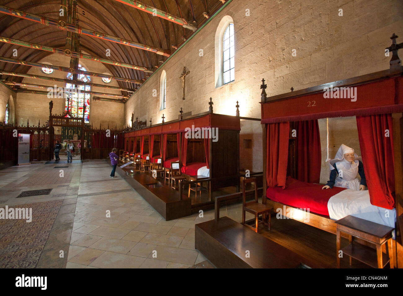 Frankreich, Cote d ' or, Beaune, der Hospices de Beaune, Hotel-Dieu museum Stockfoto