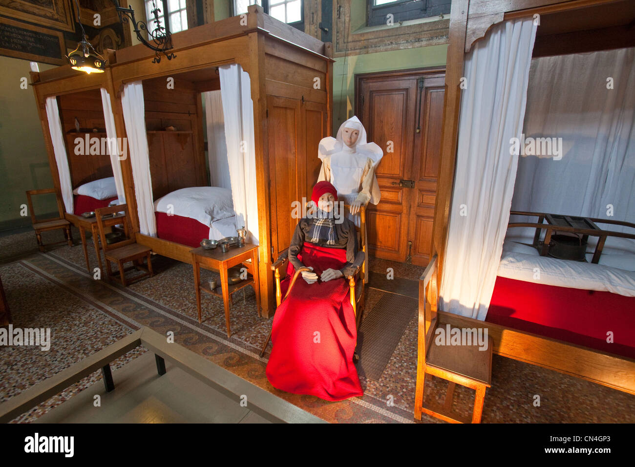 Frankreich, Cote d ' or, Beaune, der Hospices de Beaune, Hotel-Dieu museum Stockfoto