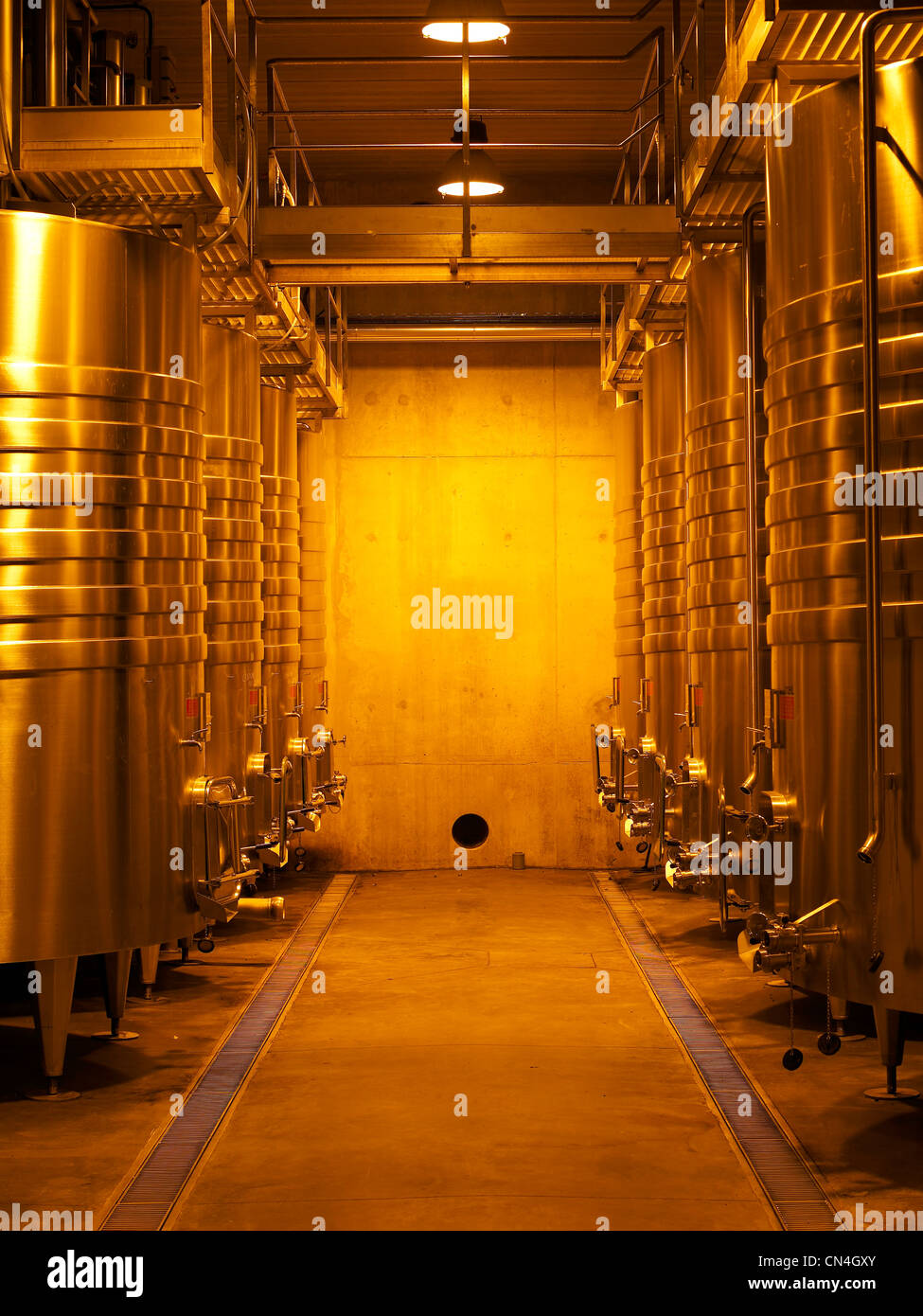 Frankreich, feature: Margeon blinkt, Wein, Wein-Fässer Stockfoto