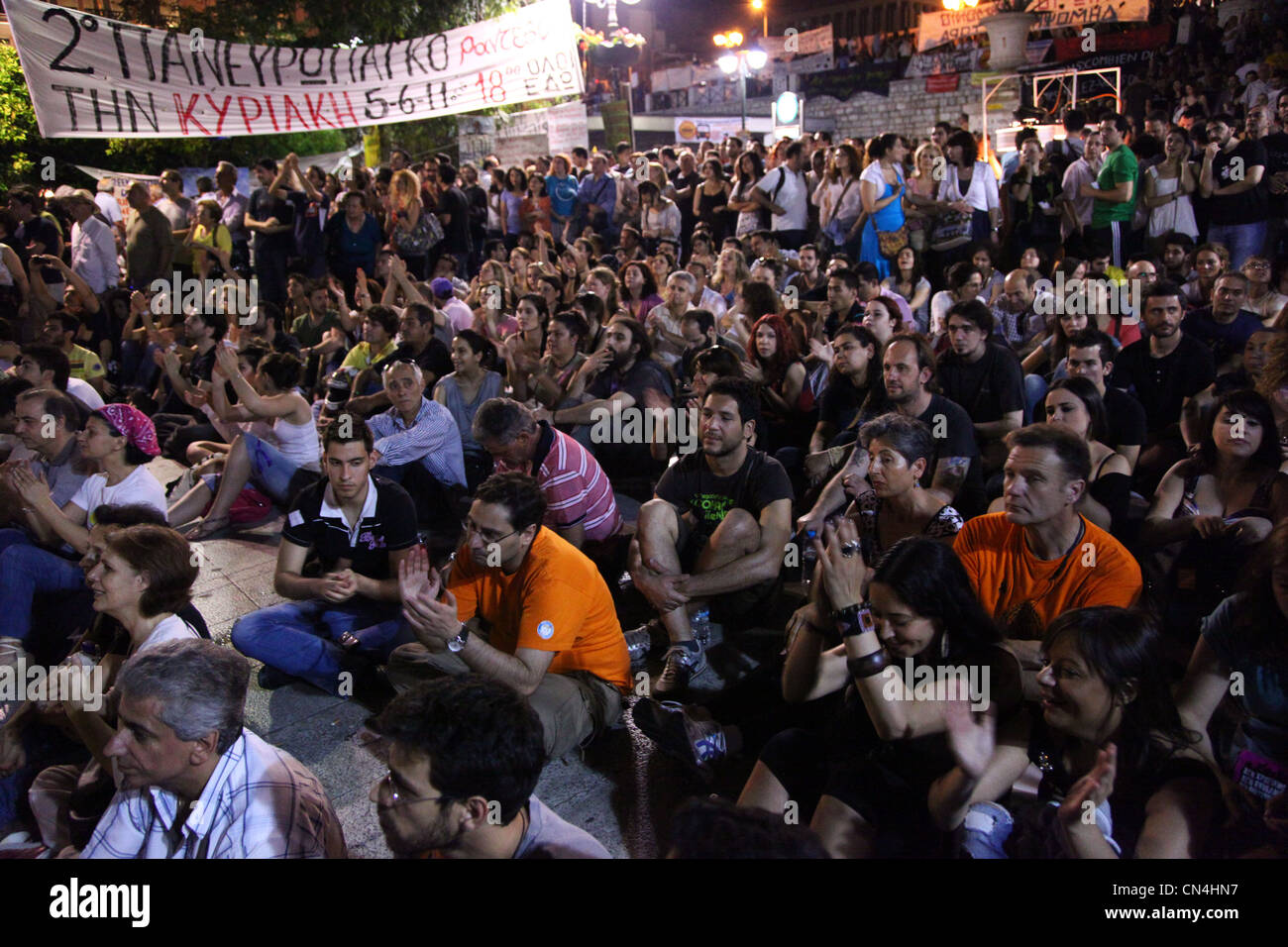 Griechenland, Finanzkrise, Demonstrationen, Unruhen Stockfoto