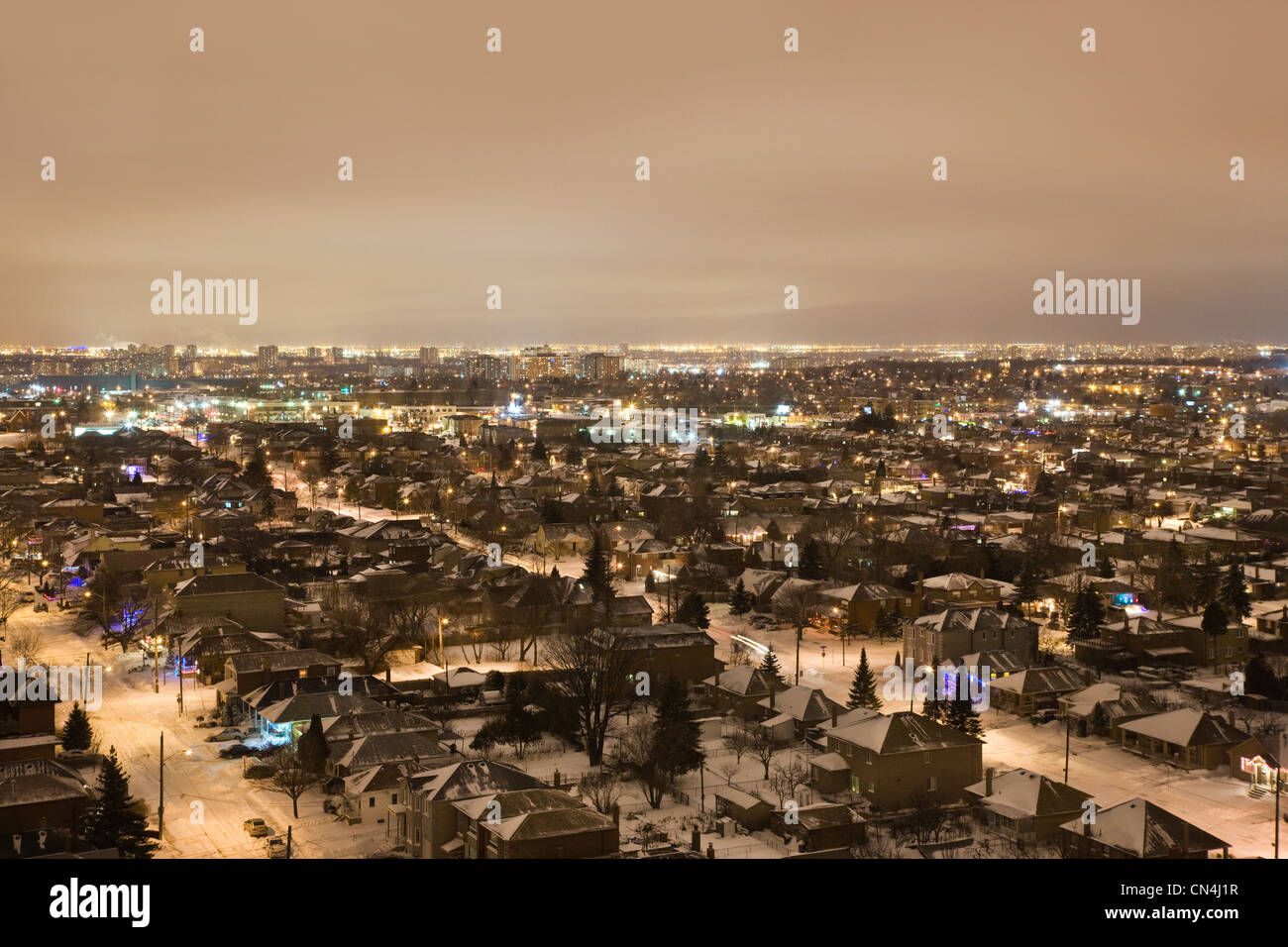 Toronto Stadtbild in der Abenddämmerung Stockfoto