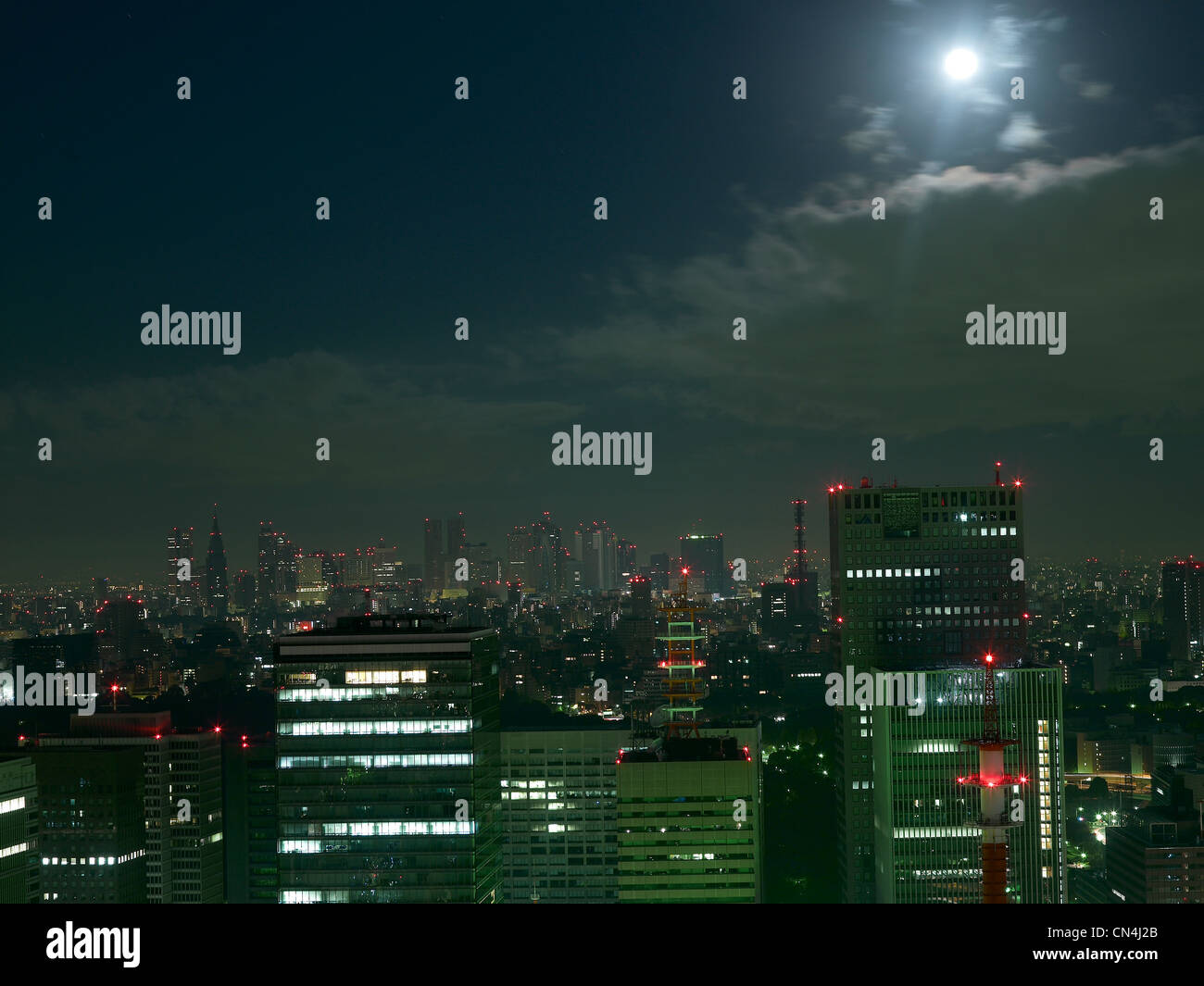 Japan, Tokyo, Feature: der Palast von Tokio, Geschäftsviertel, Gebäude Stockfoto