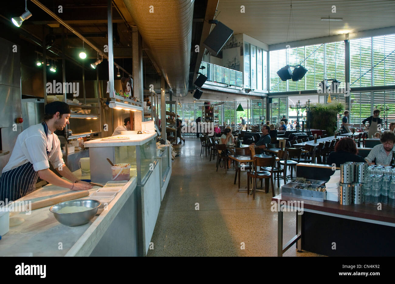 Australien, Victoria, Weinregion Yarra Valley im Norden östlich von Melbourne, Healesville, riesigen Schritt Weingut Stockfoto