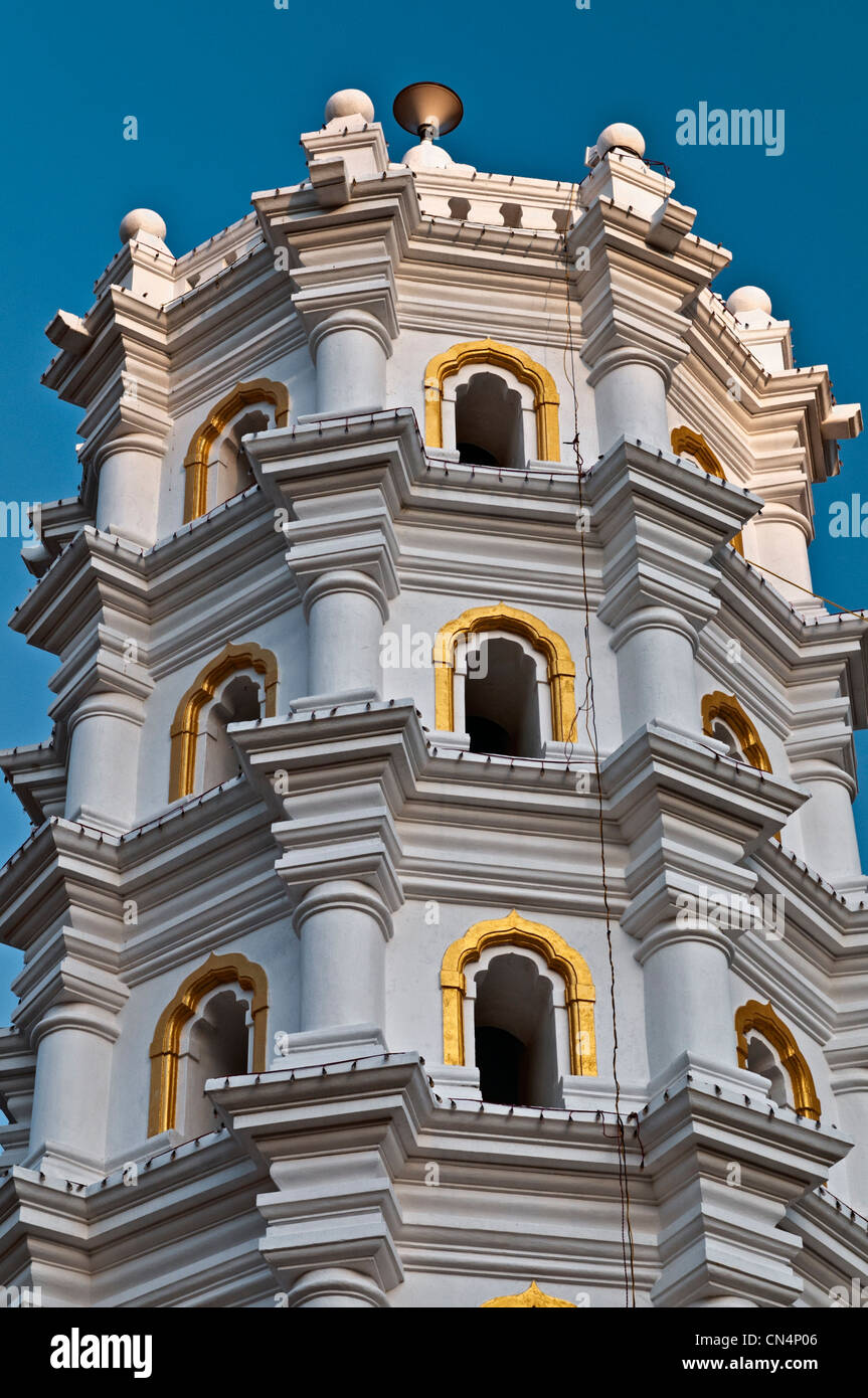 Mangeshi hindu Tempel Ponda Goa Indien Stockfoto