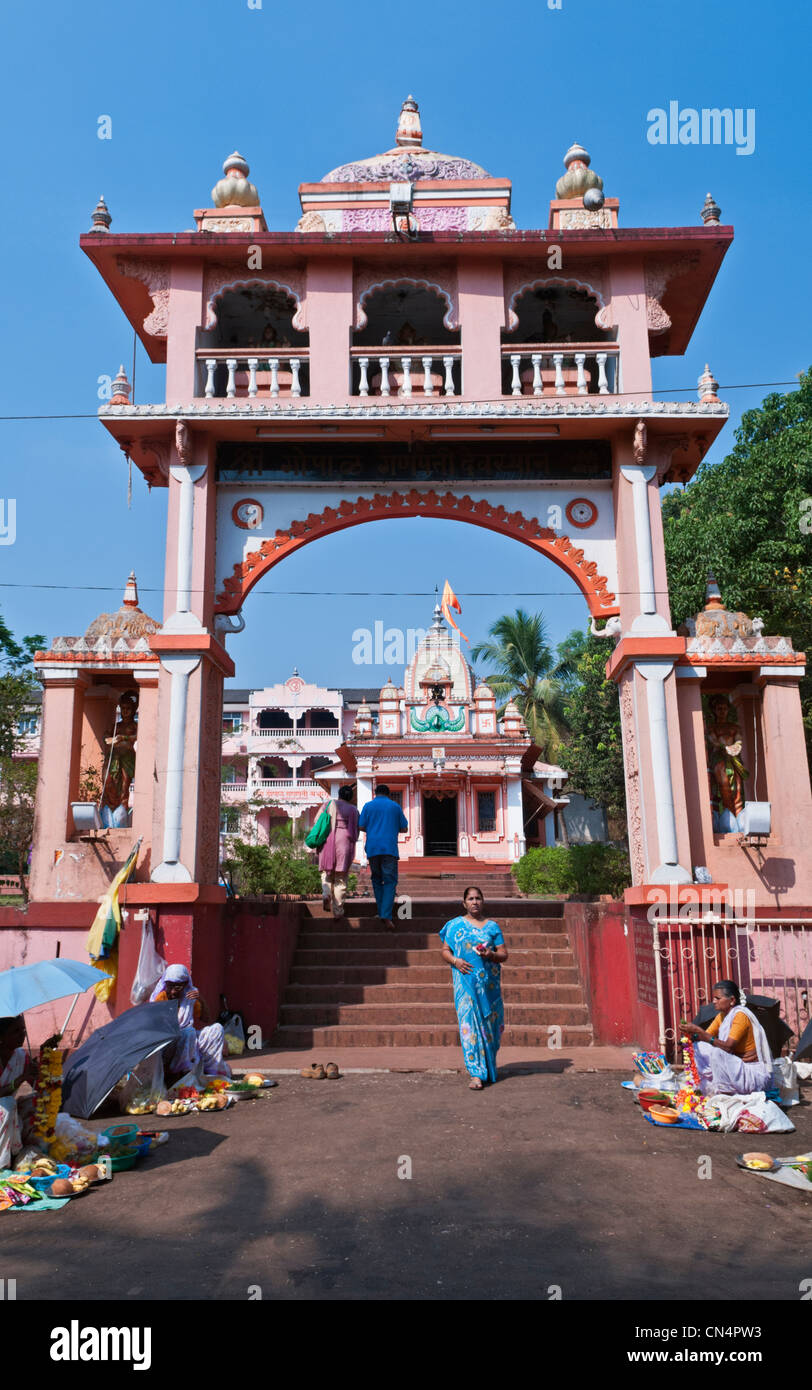 Ganesha hindu Tempel Ponda Goa Indien Stockfoto