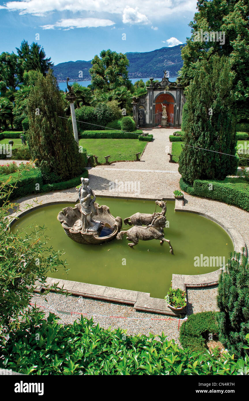 Italien Piemont Verbania Pallanza Saint Remigio Villa italienischen Garten Venus Rider Stockfoto