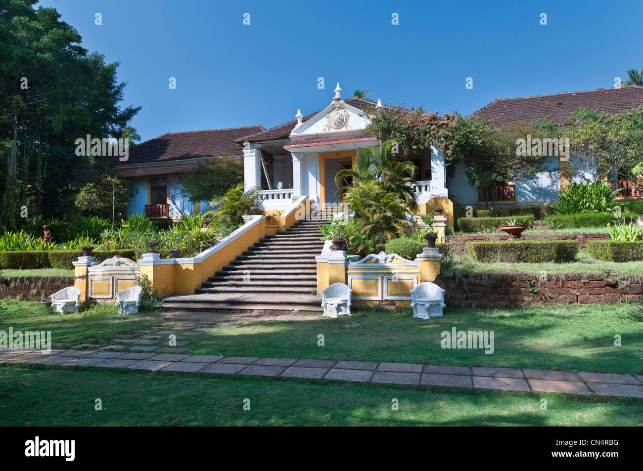 Palacio Deao portugiesische Herrenhaus Quepem Goa Indien Stockfoto