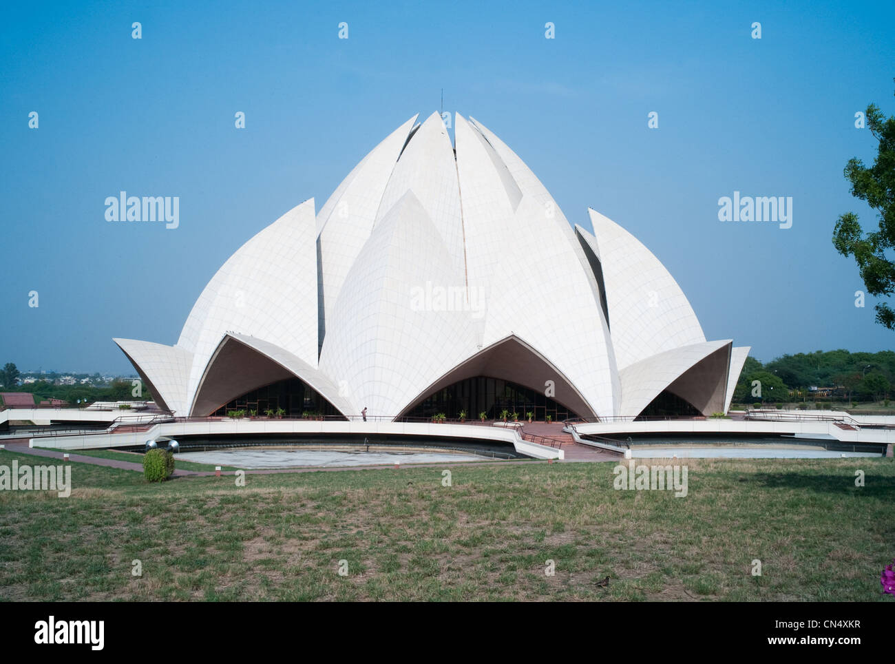 Indische Architektur in Dehli, Indien Stockfoto