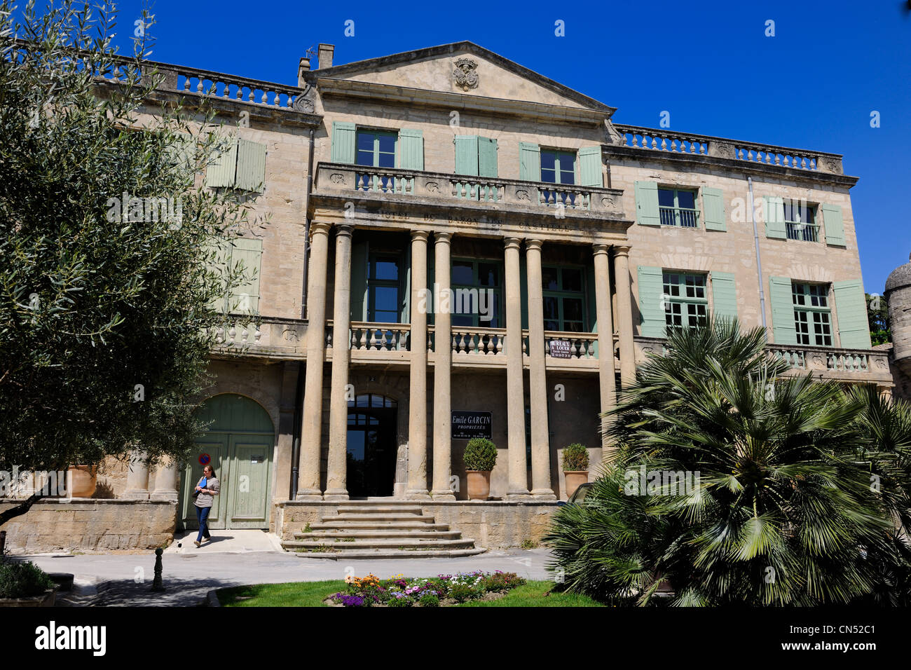 Frankreich, Gard, zahlt d'Uzege, Uzes, Villa Place de l ' Eveche Stockfoto