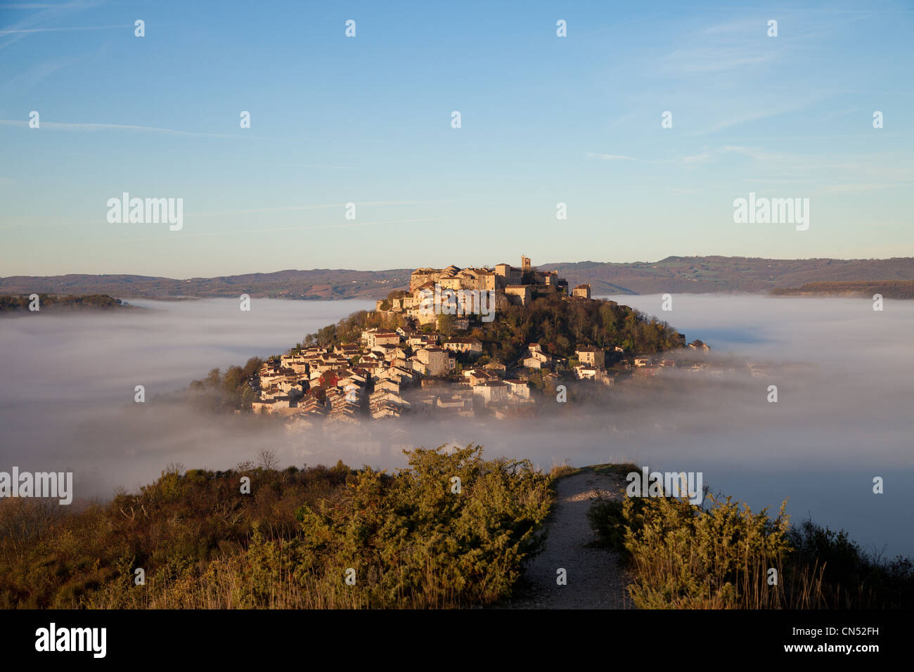 Frankreich, Tarn, Cordes Sur Ciel, stoppen auf dem Weg von Santiago De Compostela Stockfoto