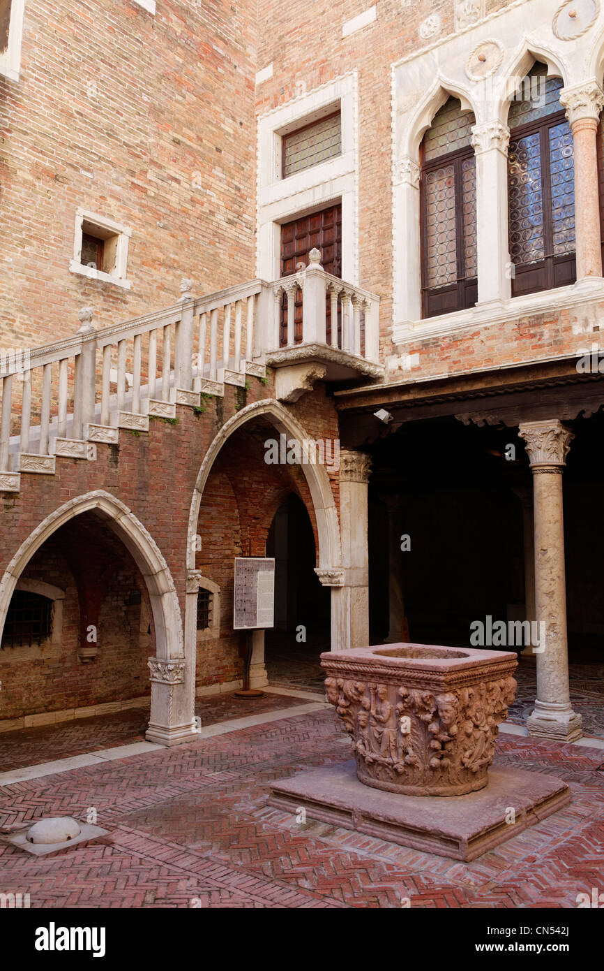 Italien, Venetien, Venedig, Weltkulturerbe der UNESCO, San Marco Viertel, Palazzo Ca'd ' Oro, Giogio Franchetti Fondation Stockfoto Italien, Venetien, Venedig, Weltkulturerbe der UNESCO, San Marco Viertel, Palazzo Ca'd ' Oro, Giogio Franchetti Fondation Stockfoto
