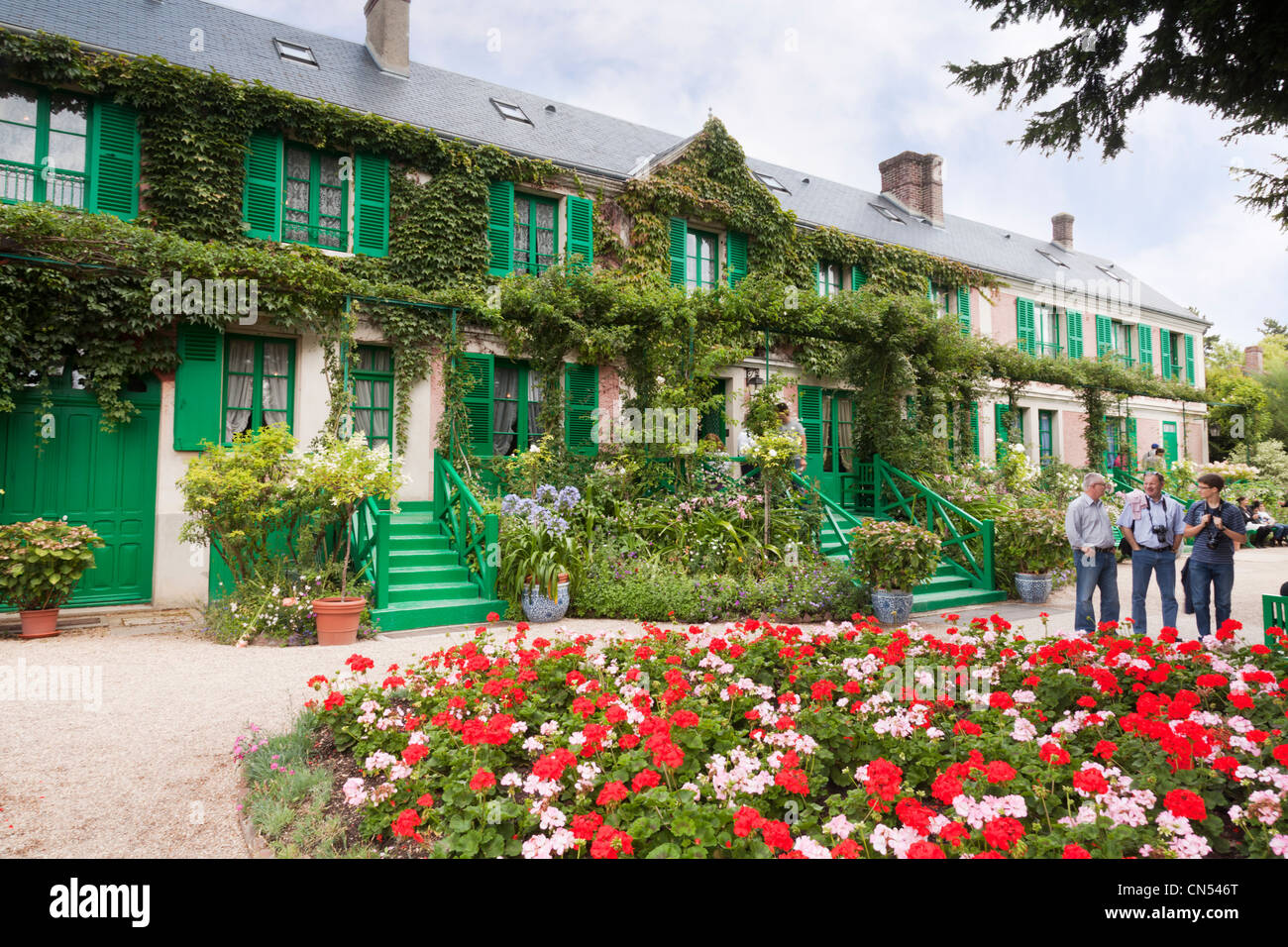 Haus von Claude Monet, Giverny, Frankreich. Stockfoto