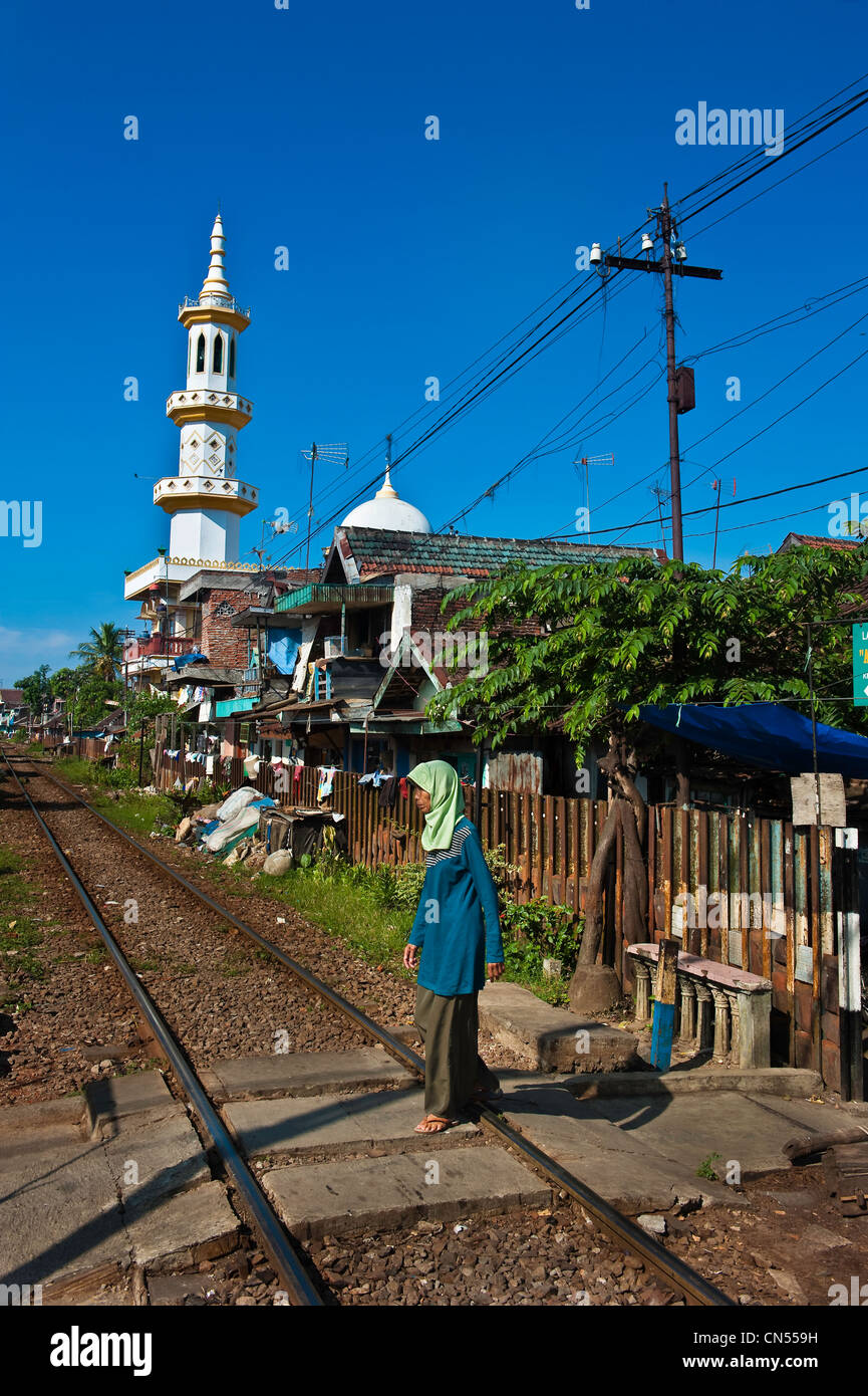 Indonesien, Java, East Java Provinz, Malang, Moschee Stockfoto