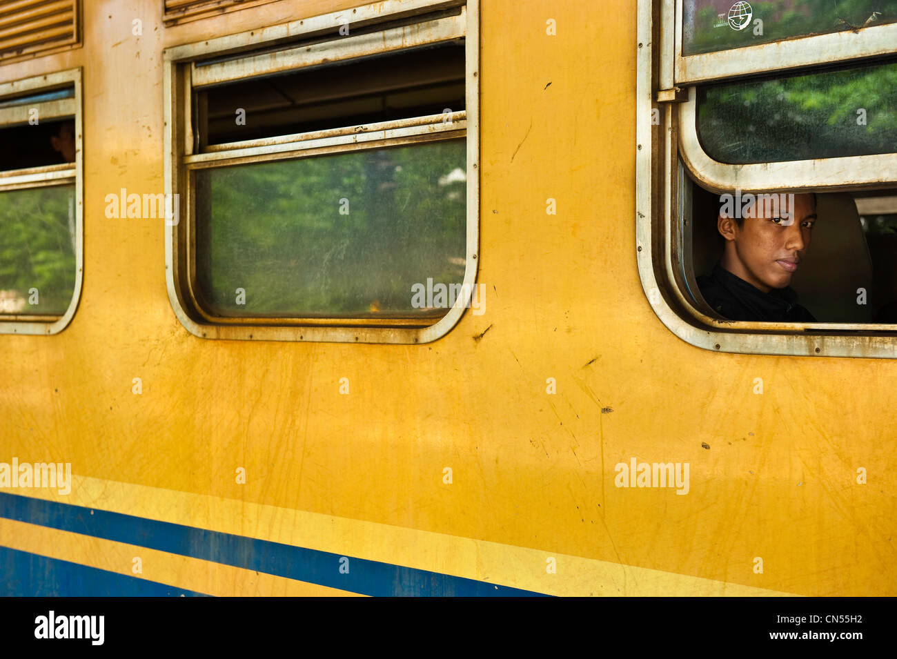 Indonesien, Java, Provinz Ost-Java, Surabaya, Gubeg Bahnhof Stockfoto