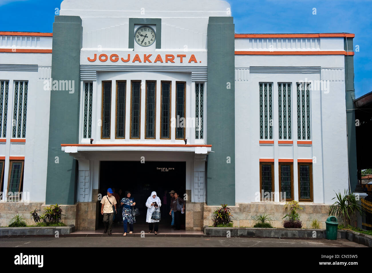 Indonesien, Java, Yogyakarta Region, in der Nähe von Yogyakarta, Bahnhof Stockfoto