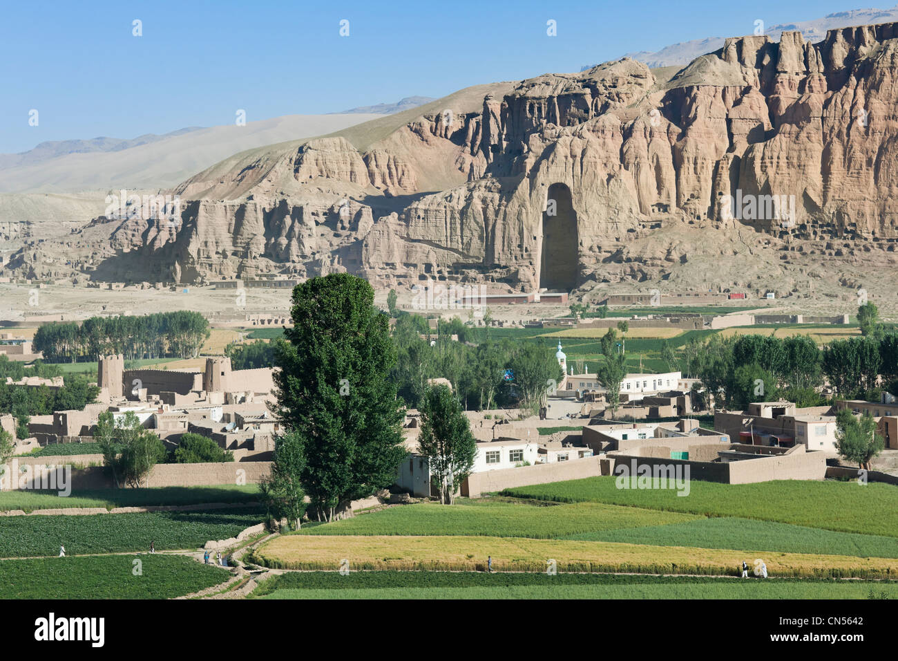 Afghanistan, Bamiyan Provinz Bamiyan, Kulturlandschaft und archäologische Funde im Bamiyan-Tal als Welt aufgeführt Stockfoto