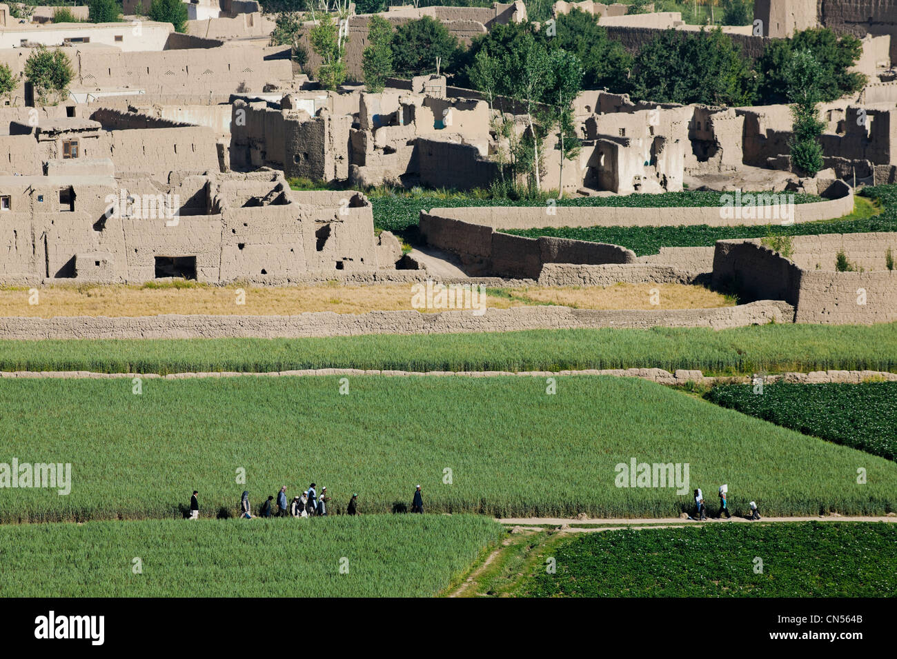 Afghanistan, Bamiyan Provinz Bamiyan, Kulturlandschaft und archäologische Funde im Bamiyan-Tal als Welt aufgeführt Stockfoto