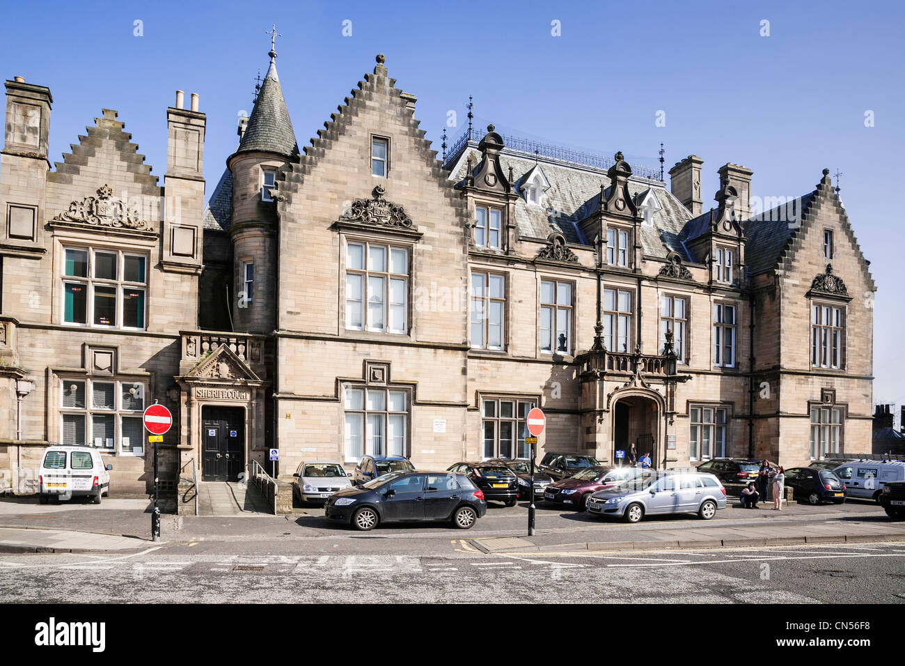 Der Sheriff Gerichtsgebäude, Barnton Street, Stirling, Schottland. Stockfoto