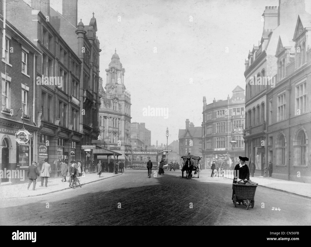 Princes Square, Wolverhampton, c 1910. Stockfoto