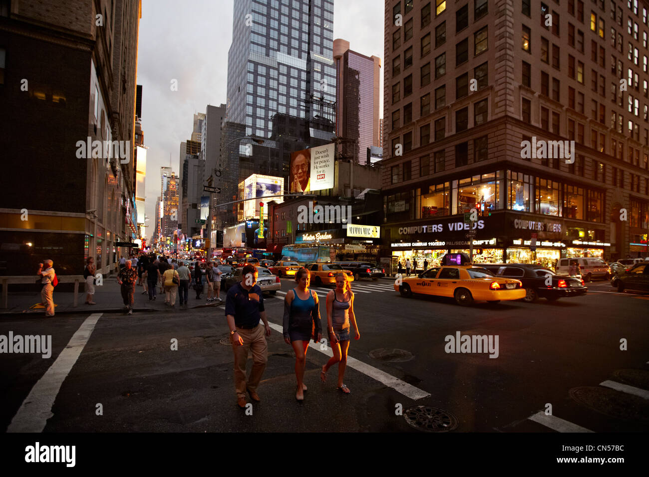 Vereinigte Staaten, New York, Manhattan, 7th Avenue Stockfoto