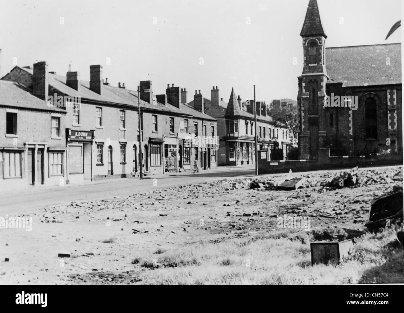 Wolverhampton Road, Heath Town, Sept. 1962. Stockfoto