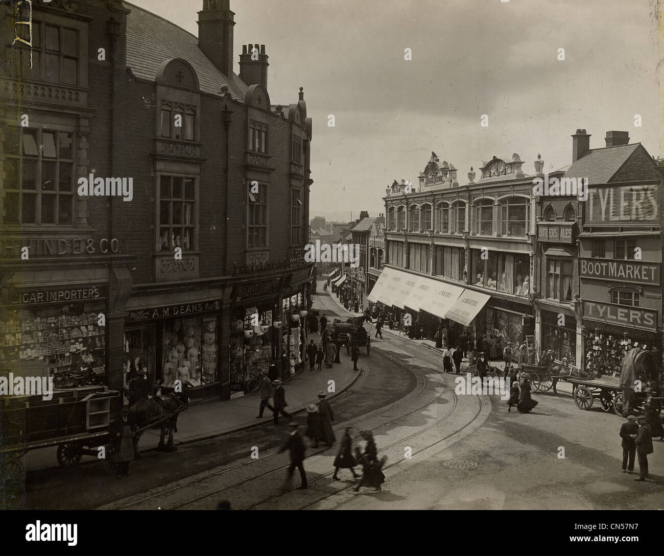 C der Victoria Street, Wolverhampton, 1910. Stockfoto