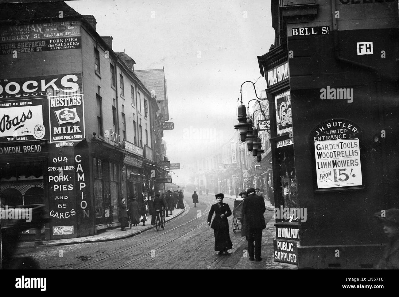 C der Victoria Street, Wolverhampton, 1910. Stockfoto