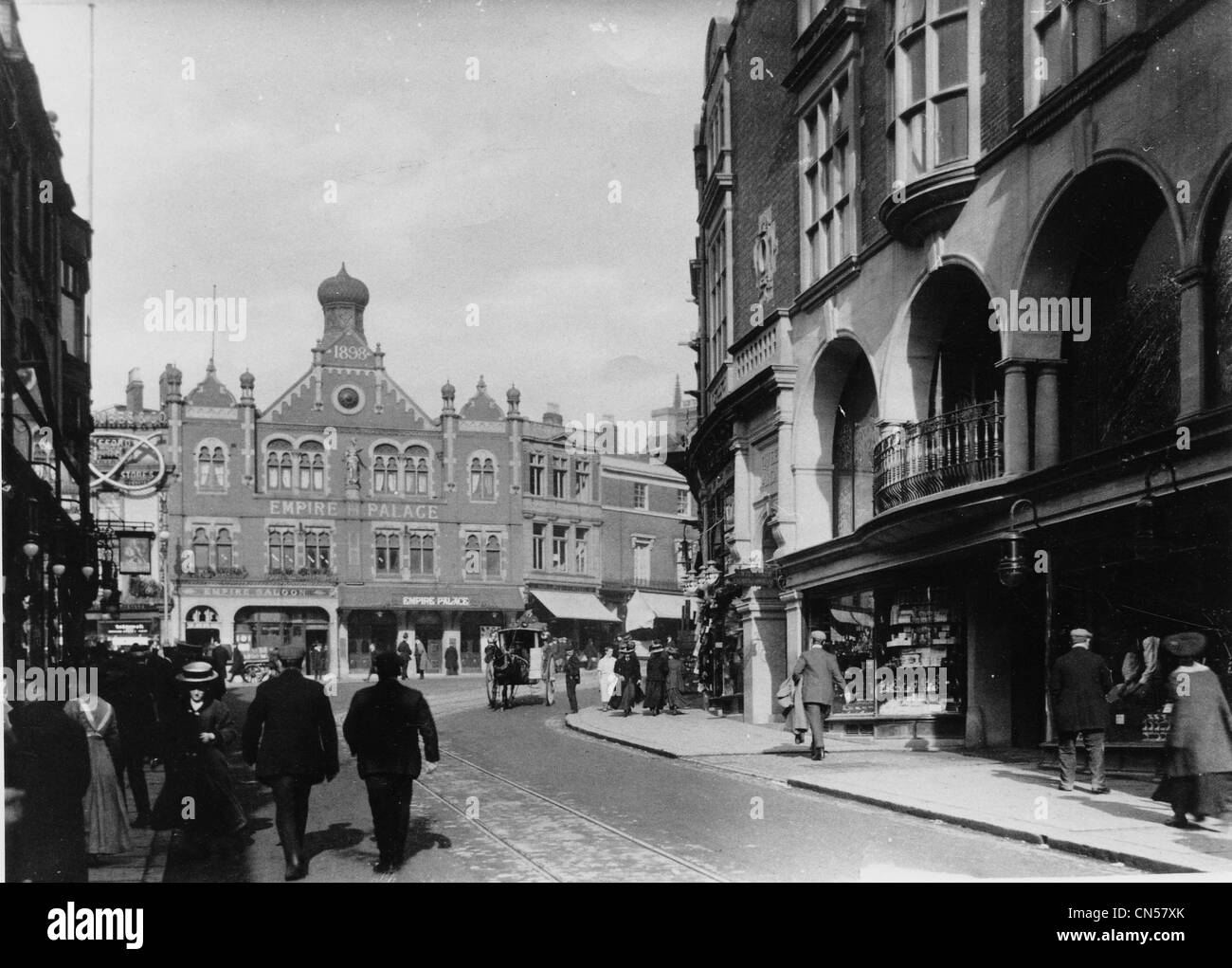 Lichfield Street, Wolverhampton, c 1910. Stockfoto