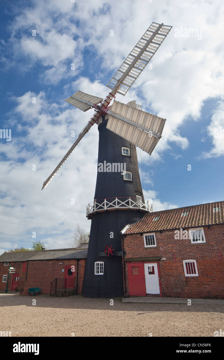 Skidby Windmühle, Yorkshires nur arbeiten Mehl Windmühle am Skidby, Humberside, East Yorkshire, UK Stockfoto