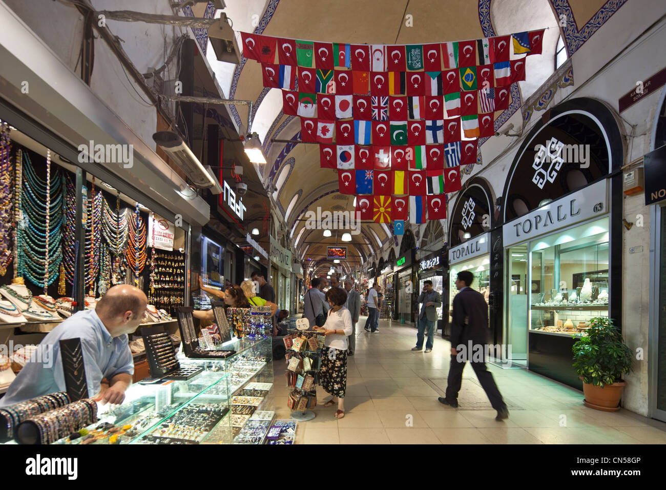 Türkei, Istanbul, Altstadt als Weltkulturerbe der UNESCO, Sultanahmet Bezirk, Grand Bazaar oder Kapali Carsi aufgeführt Stockfoto