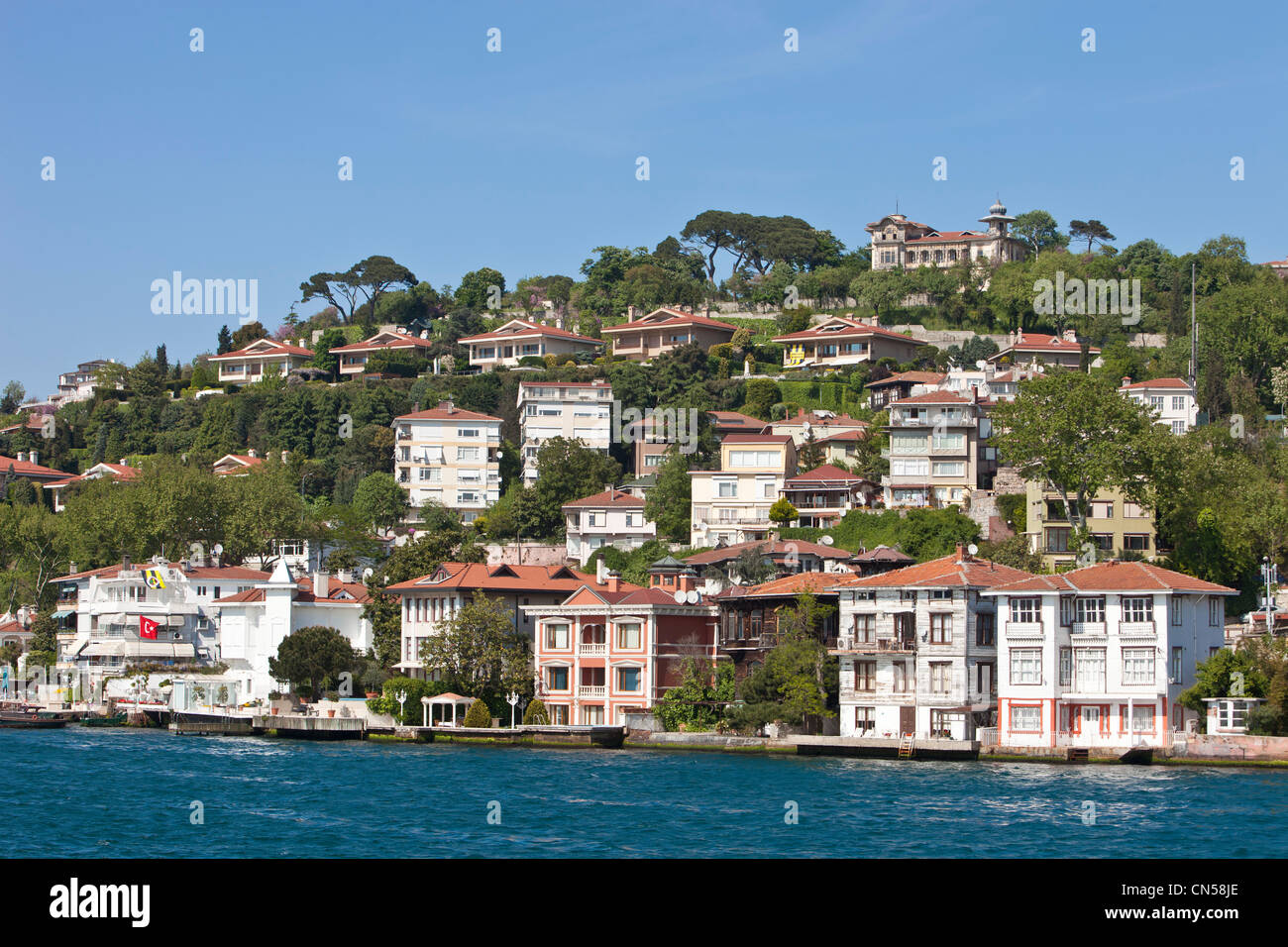 Puten, Istanbul, Wohngebiet auf der östlichen Seite des Bosporus Stockfoto
