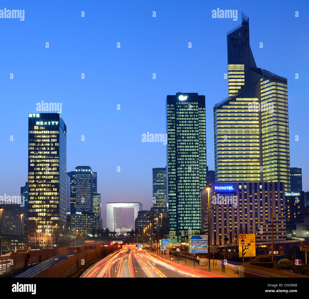 Frankreich, Hauts-de-Seine, La dicht, der Grande Arche und La Défense Viertel Stockfoto