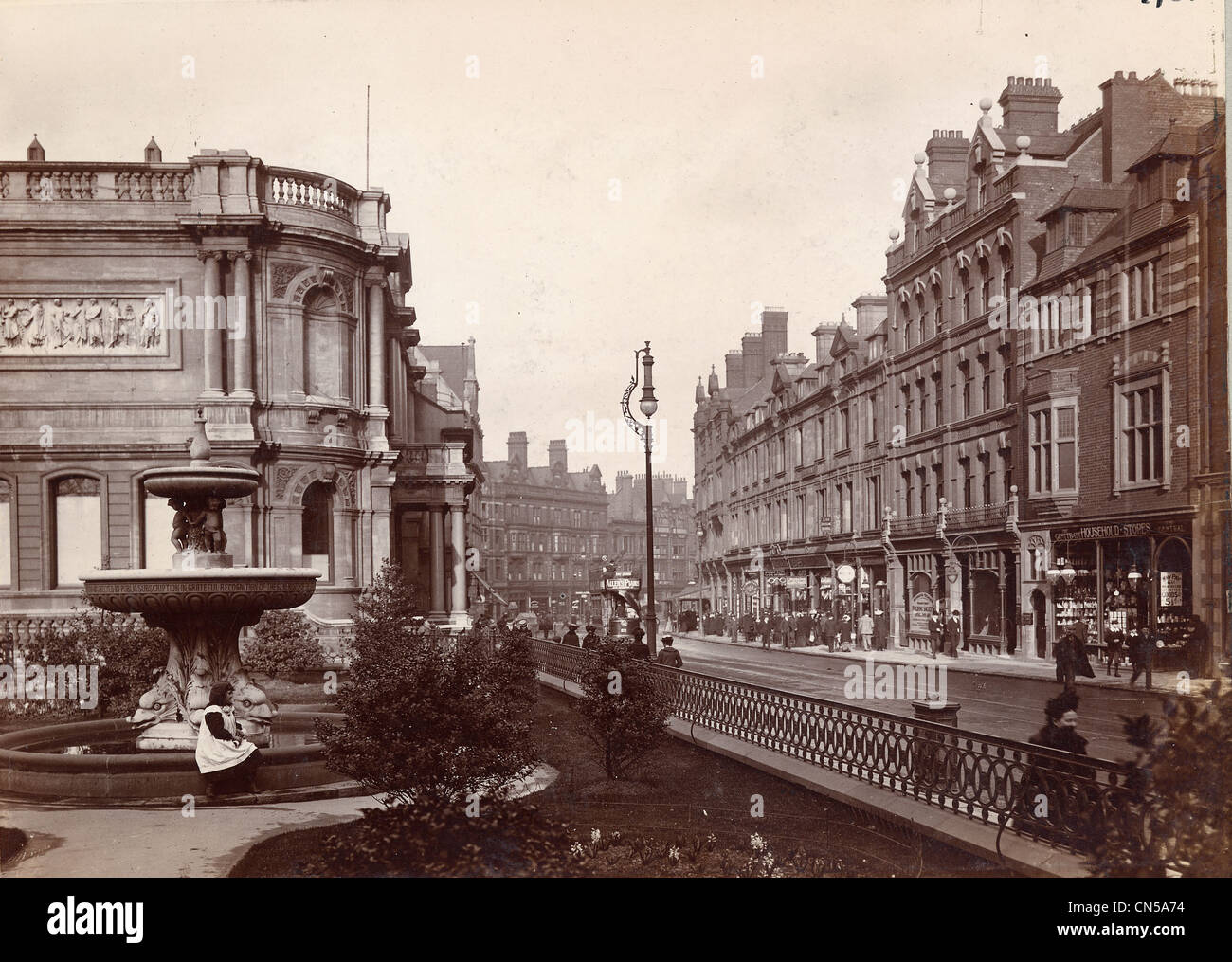 Lichfield Street, Wolverhampton, 1900-1910. Stockfoto