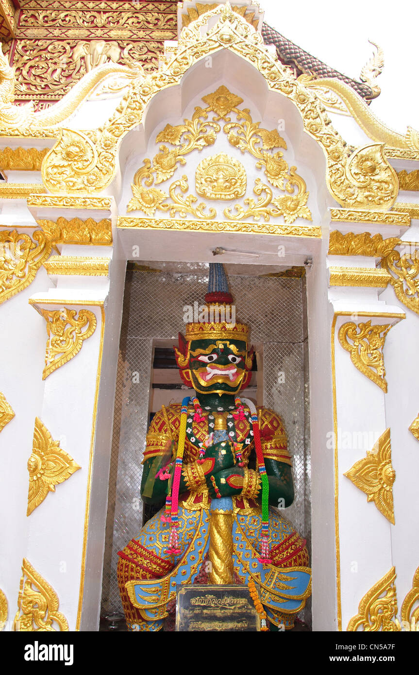 "Yaksha" mythische bewachen, Phra, die Doi Suthep, Chiang Mai, Provinz Chiang Mai, Thailand Stockfoto