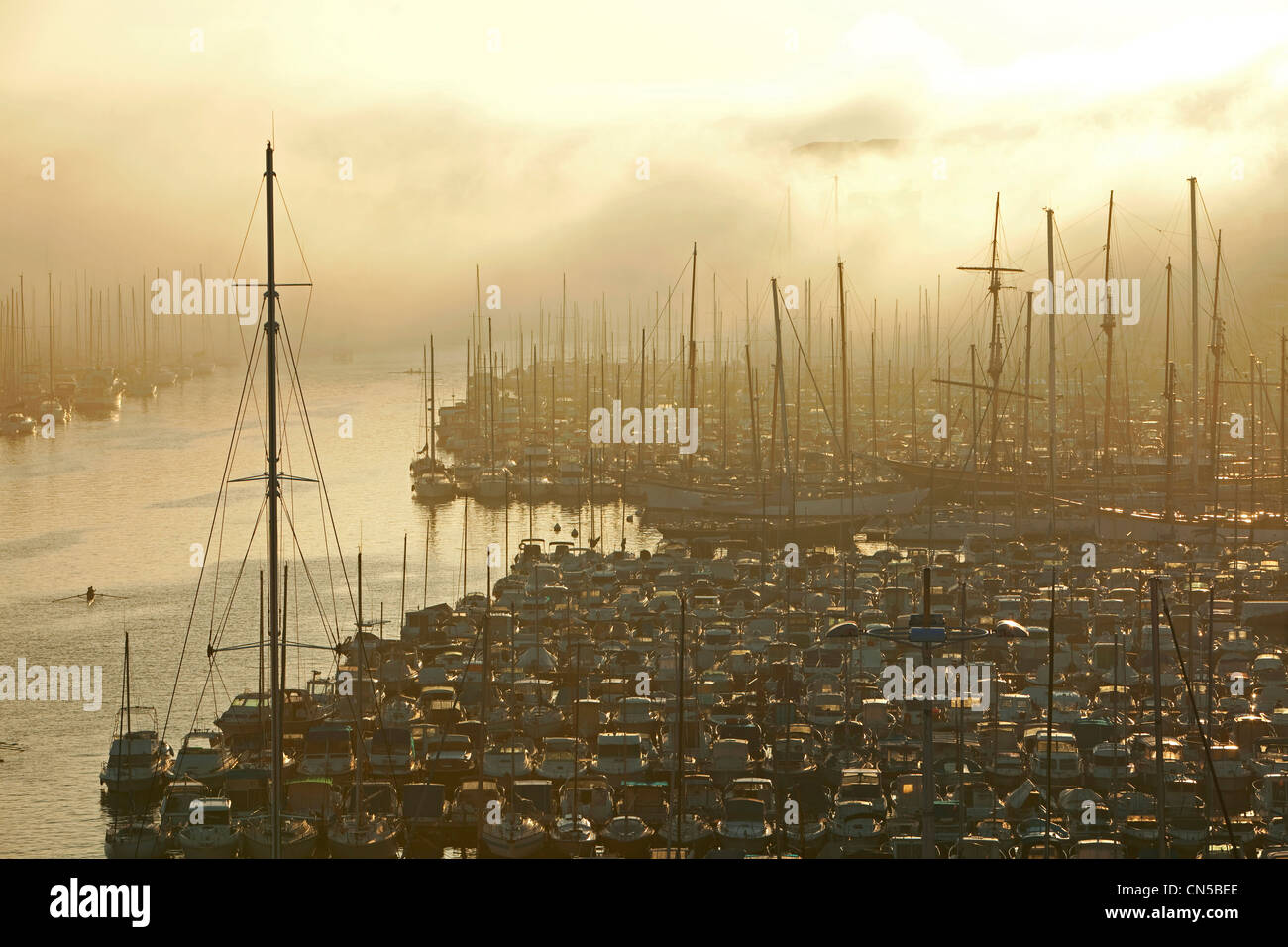 Frankreich, Marseille, Bouches-du-Rhône, 2. Arrondissement, Vieux Port, Wetterphänomen namens Vorspeisen Maritimes (maritime Stockfoto