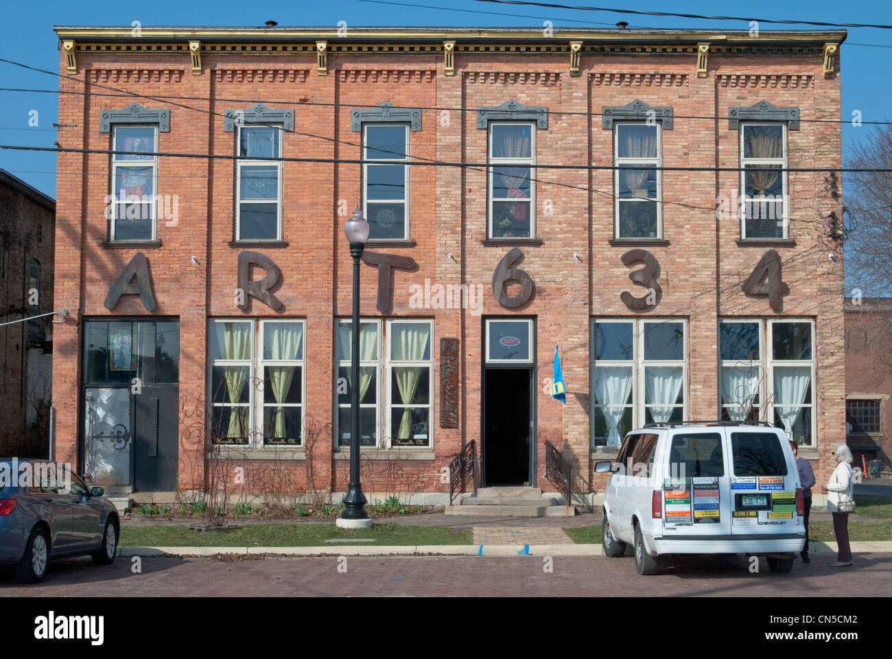 Kunst-634 ist ein Artist-in-Residence-Programm befindet sich im alten Gefängnis in Jackson, Michigan. Stockfoto