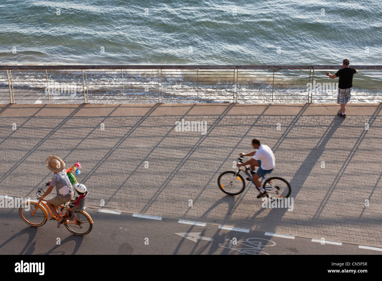 Israel, Tel Aviv, Lahat Promenade in der Nähe des Hafens Stockfoto