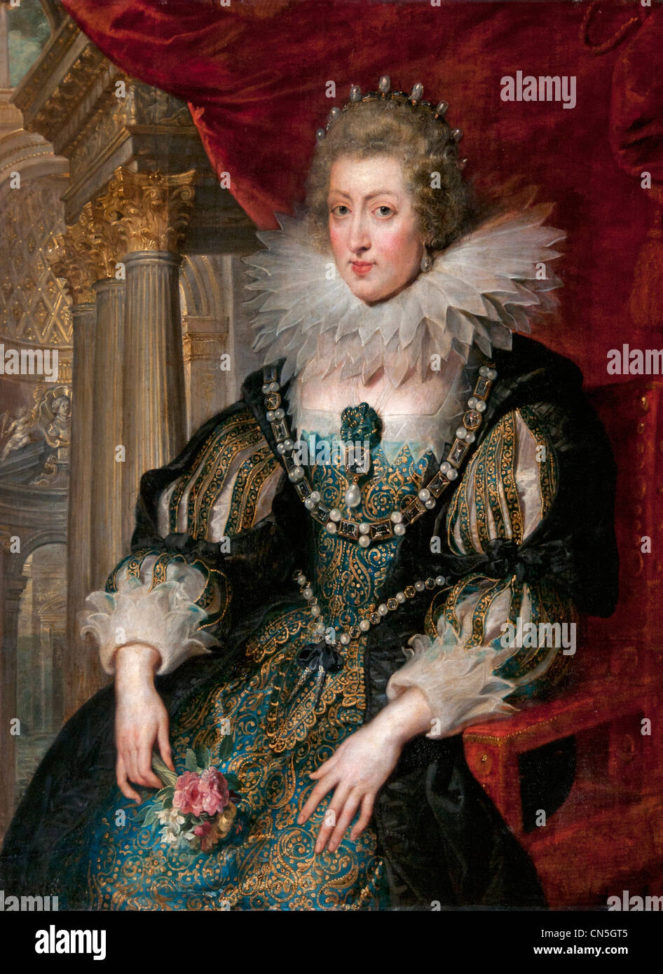 Anne von Autriche (Österreich) 1601-1666 Königin von Frankreich Louis XIII verheiratete Mutter von Ludwig XIV. Frankreich Französische Peter Paul Rubens 1577 - 1640 Flämische Belgien Stockfoto