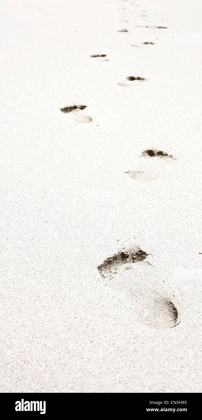 Fußstapfen Stockfoto