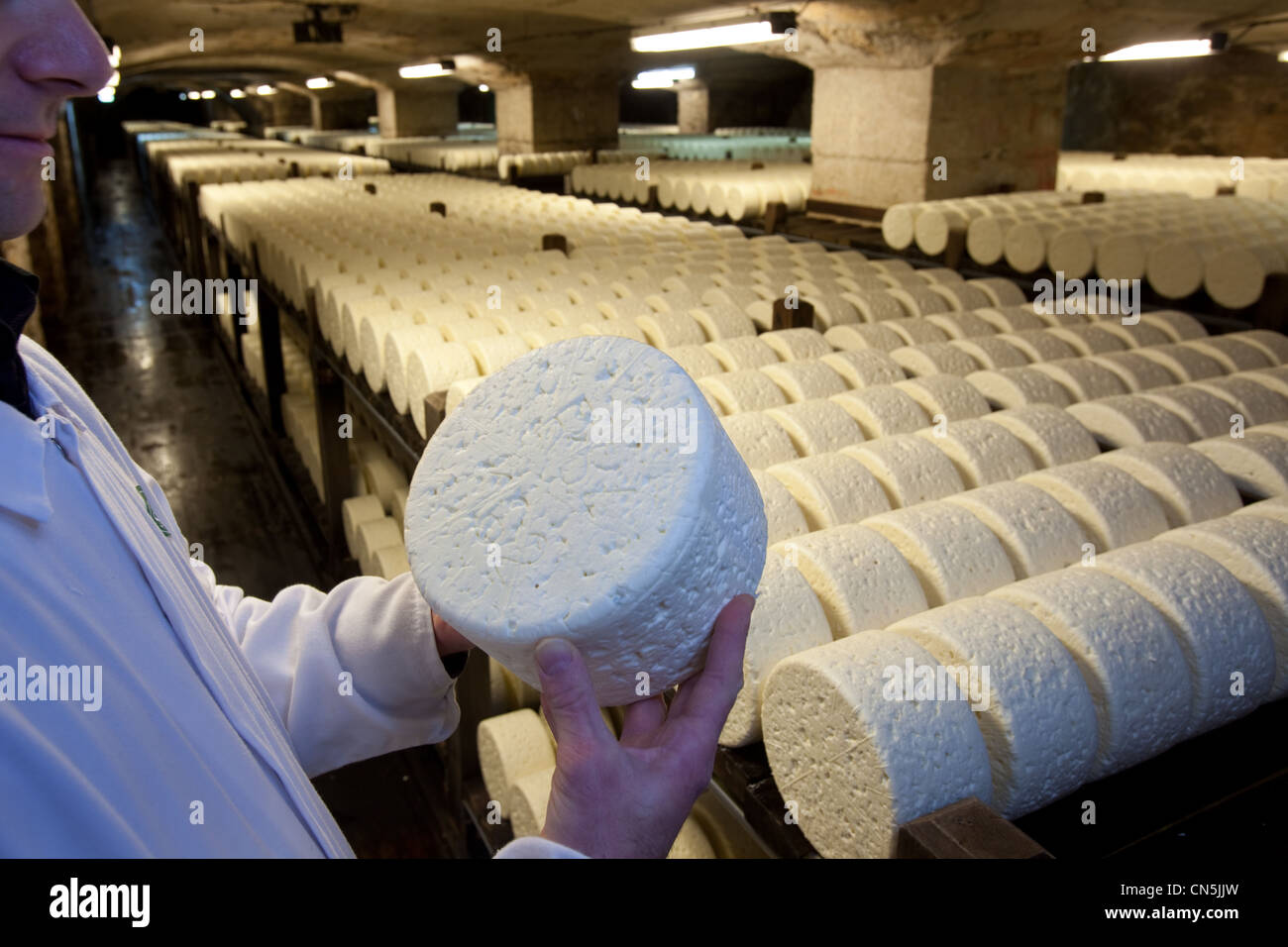 Frankreich, Aveyron, die Causses und Cevennen, mediterrane Agro pastorale Kulturlandschaft, als Weltkulturerbe durch Stockfoto