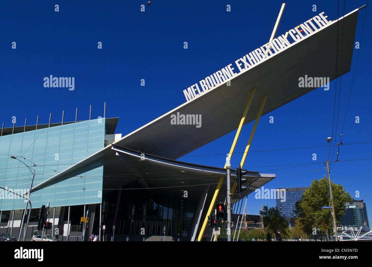 Australien, Vicoria, Melbourne, Melbourne Ausstellungs- und Kulturzentrum im Stadtteil Southbank Stockfoto