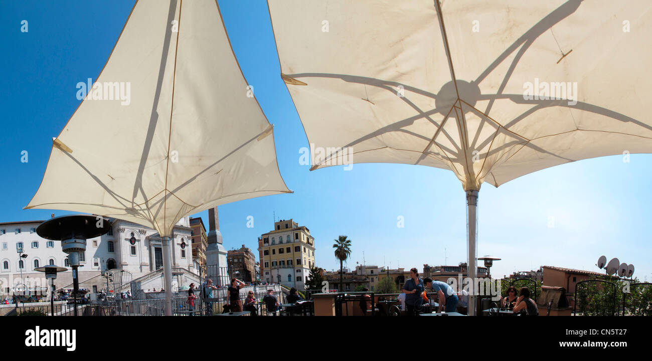 Italien Rom alte Stadt berühmten Piazza di Spagna Piazza di Spagna Stockfoto