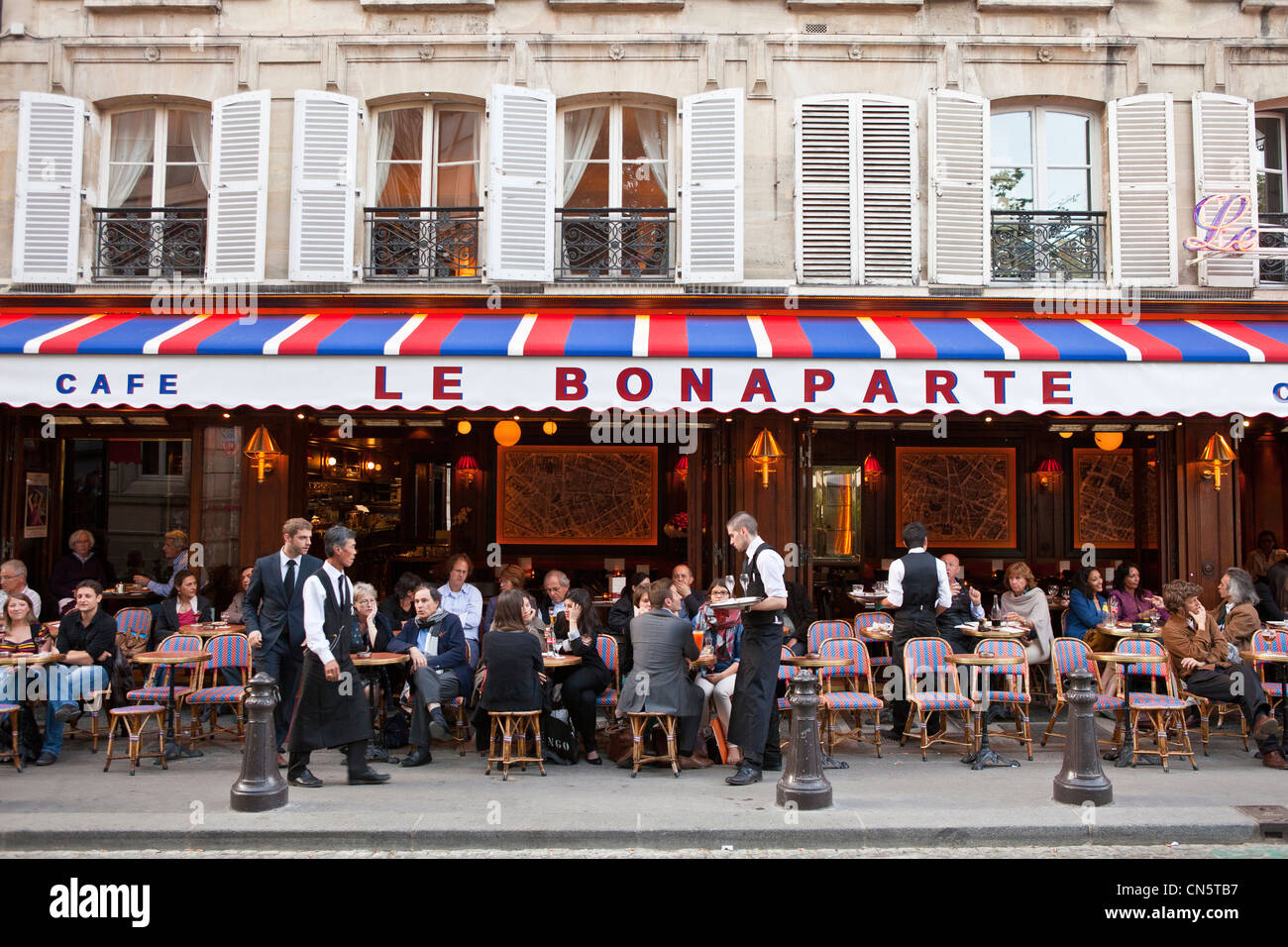 Frankreich, Paris, St. Germain des Prés, das Restaurant Bonaparte Stockfoto