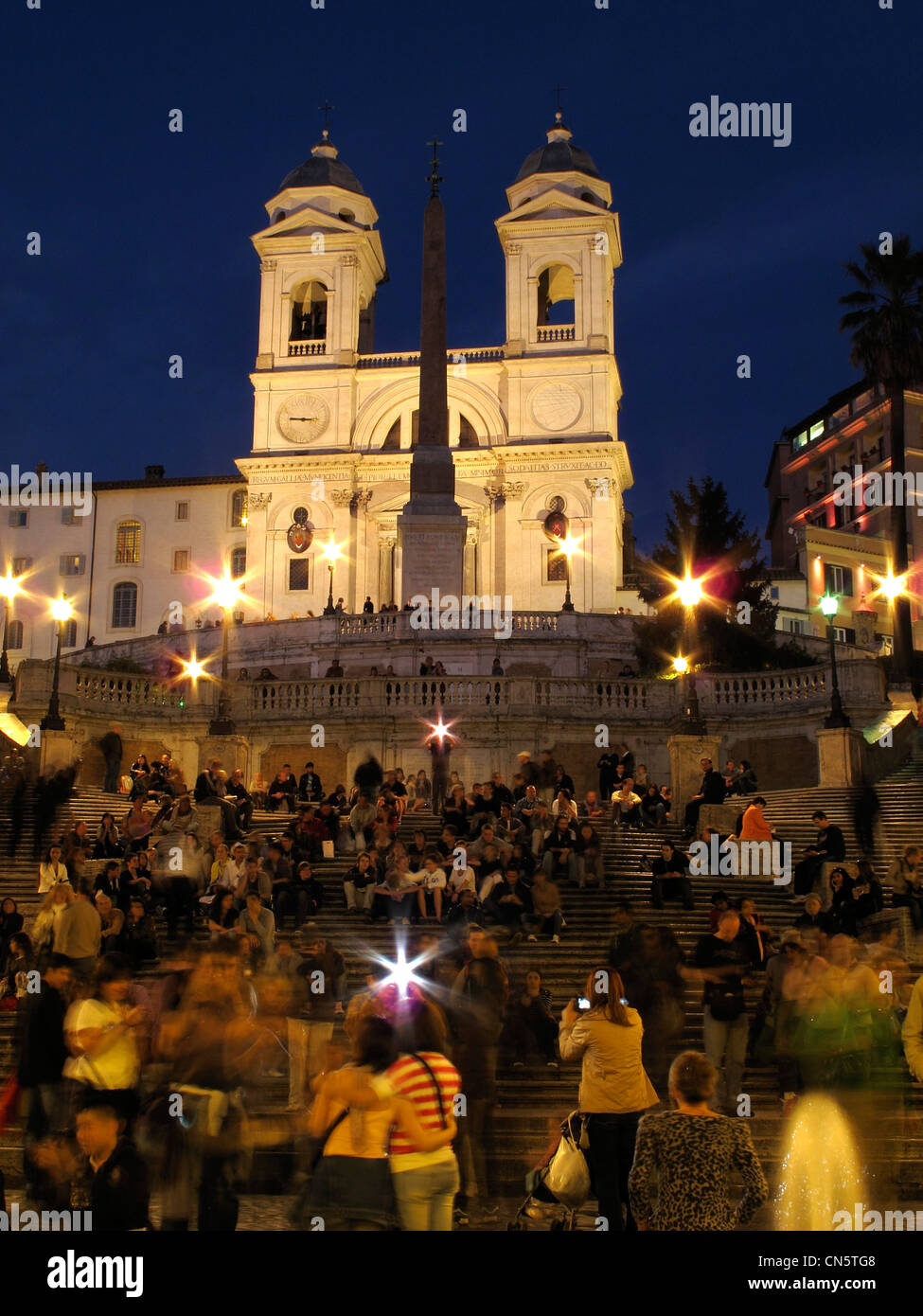Italien Rom alte Stadt berühmten Piazza di Spagna Piazza di Spagna Stockfoto