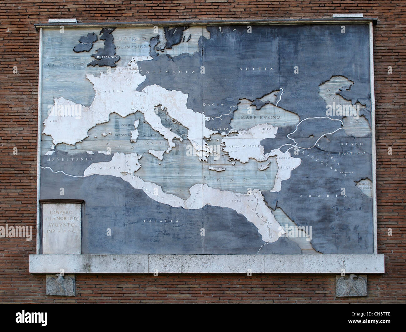 Die Entwicklung des römischen Reiches Stockfoto
