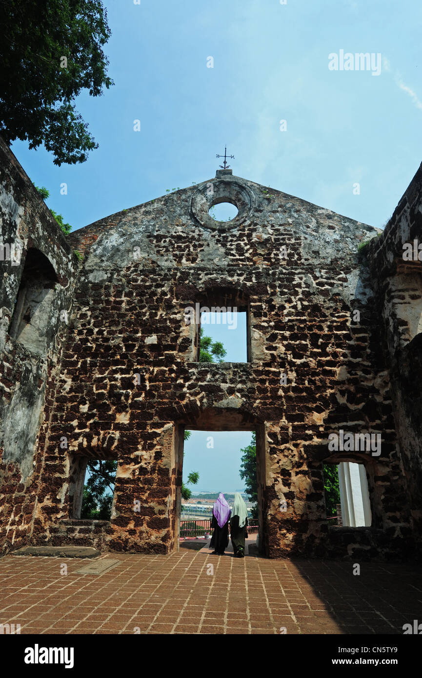 Malaysia, Malacca, alte holländische Haus und Friedhof Stockfoto