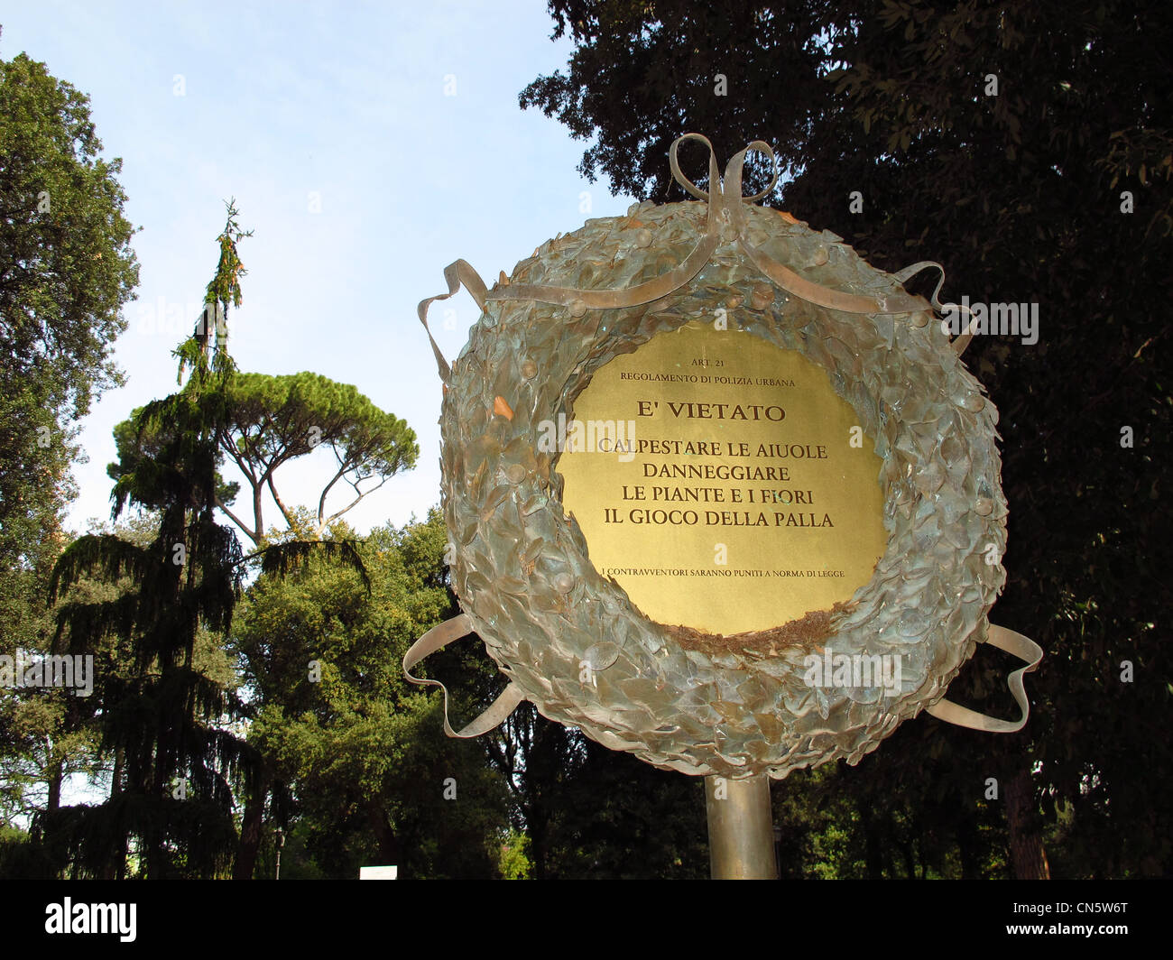 Italien Rom Park Borghese Stockfoto