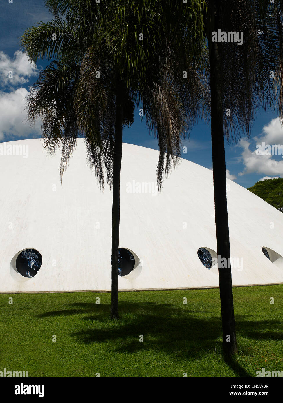 Brasilien, Sao Paulo, feature: vertraulich, São Paulo Ibirapuera-Park, Gebäude, entworfen von Oscar Niemeyer, der Palast des Stockfoto