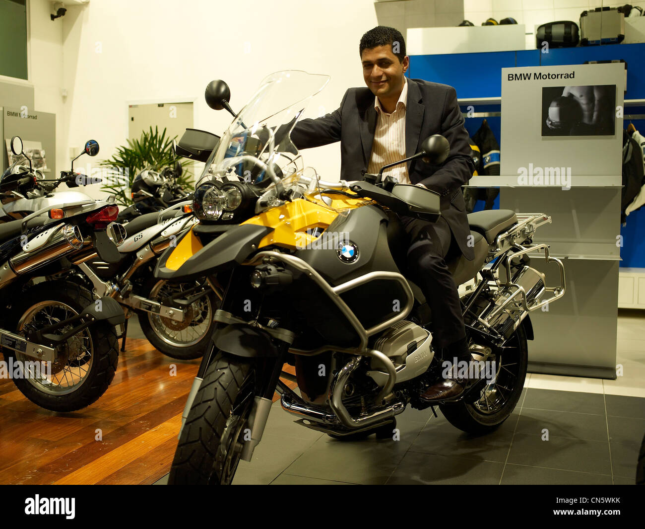Brasilien, Sao Paulo, feature: São Paulo vertraulich, BMW Motorräder Shop Stockfoto