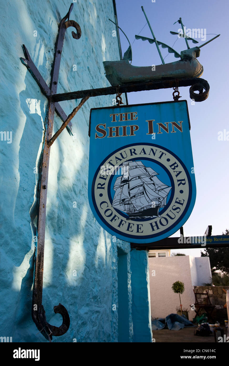 Vereinigtes Königreich, Kanalinseln, Insel Herm, The Ship Inn Restaurant und bar Stockfoto
